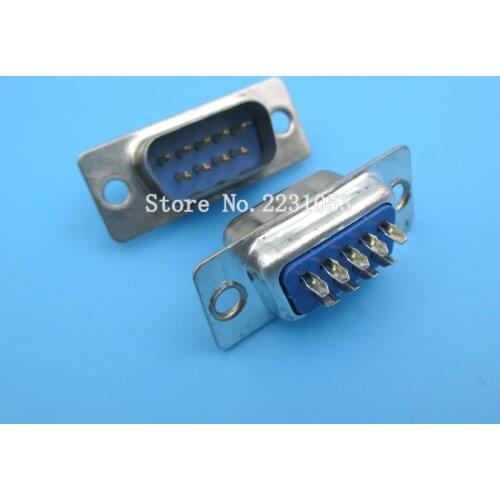10pcs/lot Computer DB9 Male to Solder Type Adapter Connectors RS232 DB9-Male Socket