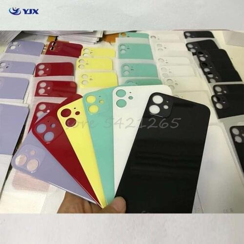 10pcs US Big Wide Camera Hole Back Battery Cover Glass Panel Door For iphone 11 Pro Max Rear Housing Repair Parts
