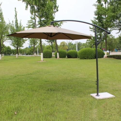 2.7 meter steel iron promotion patio sun umbrella garden parasol sunshade outdoor furniture covers ( no stone base )