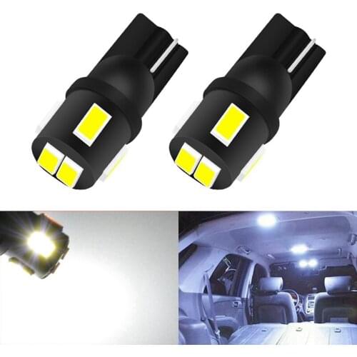2pcs T10 W5W Led Bulbs Led Bulbs 168 194 Signal Auto Lamp Dome Reading License Plate Interior light Bulbs for car White DC12V