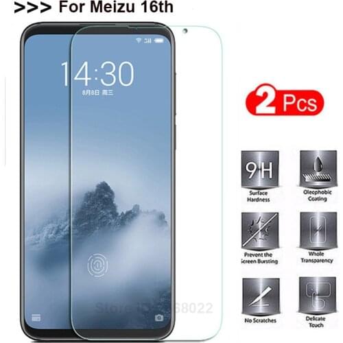 2PCS Screen Protector Glass Meizu 16 Tempered Glass Meizu 16 Glass Anti Scratch Film For Meizu 16 Glass Meizu 16th M882Q Film