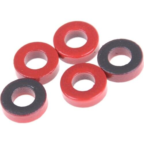 5pcs/lot T37-2 Carbonyl Iron Powder Coregray High Frequency Magnetic Core Coating Red Carbonyl Iron Core Good Quality