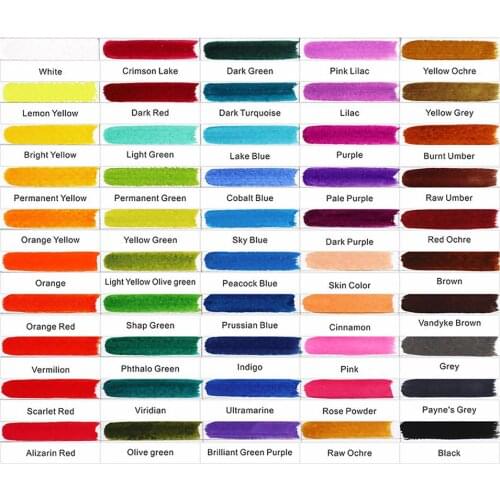 50 Color Watercolor Paint Set Portable Travel Solid Watercolor Solid Watercolor Pigments Set Portable Sketch Watercolor