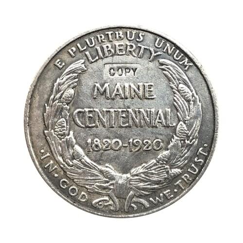 USA Dollar Maine Statehood Centennial 1920 COIN COPY 30.6mm