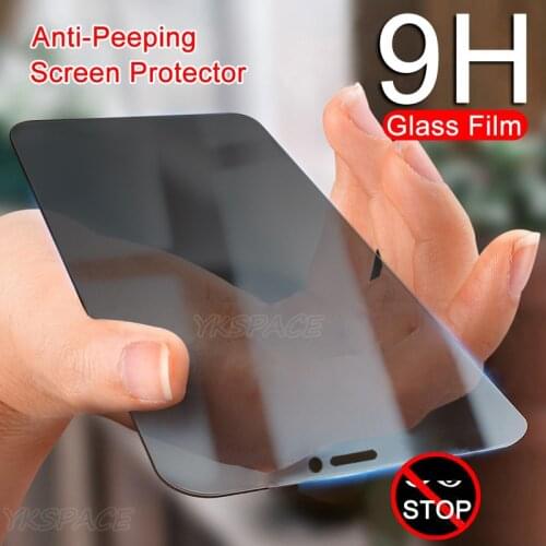 9H 2.5D Anti Spy Tempered Glass For iPhone X XS MAX XR 11 12 mini Pro Max Peeping Glare Privacy Screen Protector Film