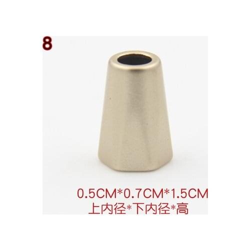Free shipping 10pcs/lot down jacket clothing accessories cord end Metal Stopper bell pendant Stopper