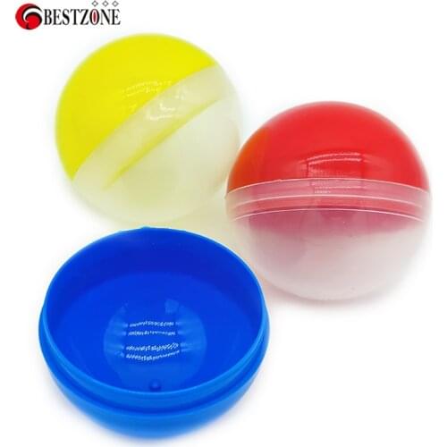 Free Shipping Strong 100 Pcs/Lot 75 MM Half Transparent Empty Plastic Ball 3" Capsules Toy For Kids Gift