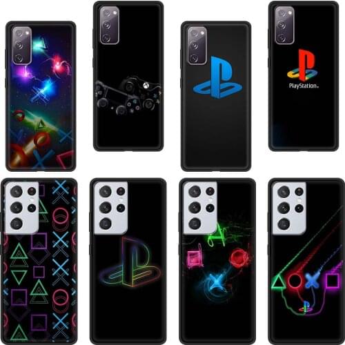 Gamer Game PS4 Silicone Black Case for Samsung Galaxy S21 Ultra S20 FE S10 Plus S9 S8 S10e S7 5G Luxury Phone Cover Coque