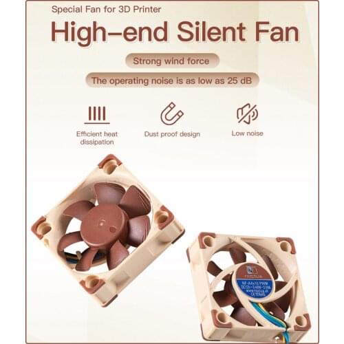 Creality Noctua NF-A4x10 PWM 40mmx10mm Quiet Silent Fan 12V 3-Pin Premium Cooling Fan for CR-10 S4/CR-10 S/CR-10/CR-10 S5/CR-10