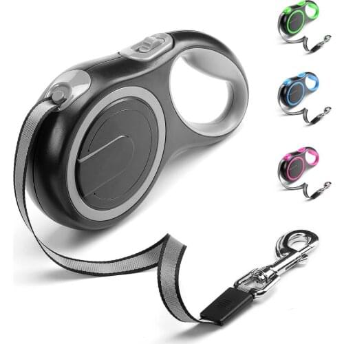 High Qulity Dog Leash Automatic Retractable 8M Long For Large Dog Extending Puppy Small Pet Dog Durable Traction Rope Lead Belt