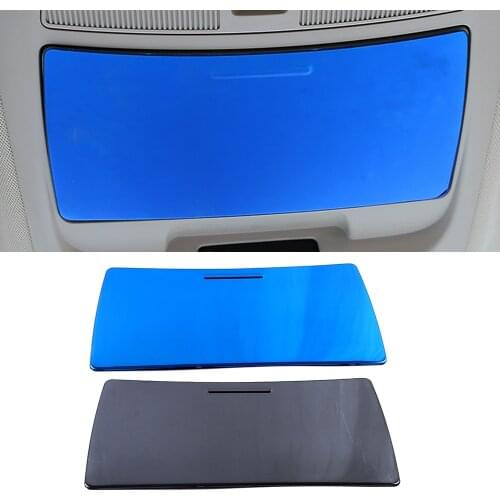 For Renault Koleos 2017-2020 Glasses Case Storage Box Cover Trim Frame Stainless Steel Interior Moulding Sticker For Samsung QM6