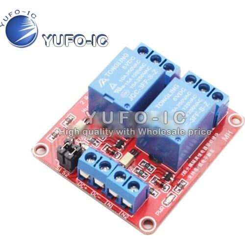 Two Channel relay module with optical coupling isolation support of high and low level trigger two relay module