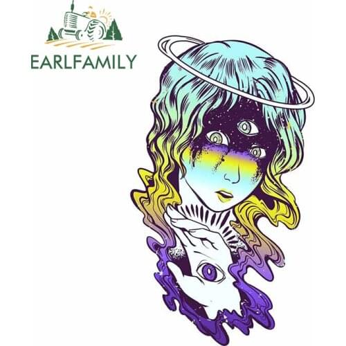 EARLFAMILY 13cm x 7.8cm for Third Eye Vinyl Car Stickers Windshield Waterproof Occlusion Scratch Decoration Fine Bumper Decal