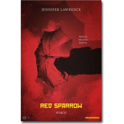 J0235 Red Sparrow Movie 2 Silk Poster Art Light Canvas Home Decoration