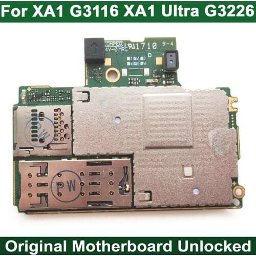 Tested Original Work Unlocked Main Motherboard Logic Circuit Board For Sony Xperia XA1 G3116 G3125 G3112,XA1 Ultra G3226 G3116