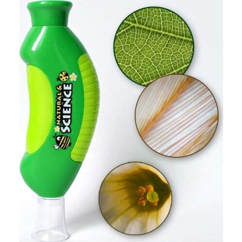 Mini Handheld Microscope Children Portable Microscope Scientific Education Insect Observation Exploration Toy Gift for Kid