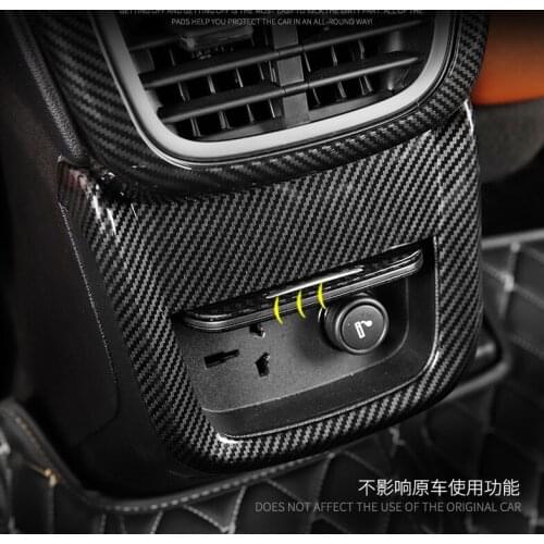 Fit for Navigator MKX modified interior, exhaust air outlet frame decoration paste carbon fiber pattern full set of trim frame