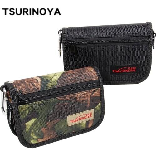 TSURINOYA Fishing Bag for Spinner Spoon Bait 18.5*12.5*5.2cm Large Capacity Fishing Lure Bag Carp Fishing Tackle Pesca Acesorios