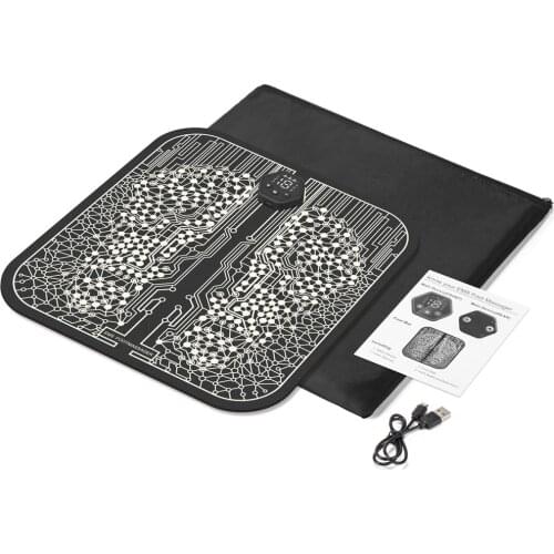 EMS Foot Massager Electric Intelligent Pulse Acupuncture USB Charging Relieve Ache Pain Health Care Ems Foot Massager Pad