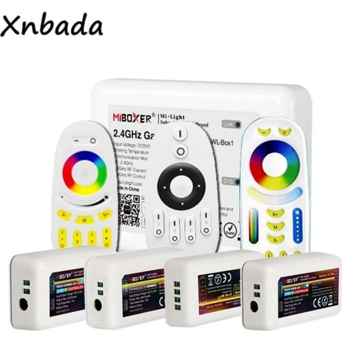 Milight MiBoxer Smart 2.4G LED Strip Controller RF Remote Control / WiFi APP Color Control / RGBW / RGB / Double White LED Strip