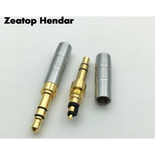 1Pcs HIFI Mini 3.5mm 3Pole Stereo Male Plug Earphone Pin Audio Jack for Denon AH-D600 D7100 D7200 / Beyerdynamic Connector