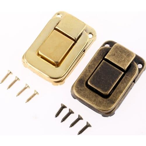 1x 48*32mm Lock Catch Latches for Jewelry Chest Box Suitcase Buckle Clip Clasp Vintage Hardware