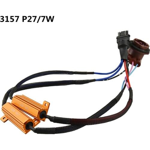 2x 1156 BA15S 1157 3156 3157 7443 7440 LED Reverse Brake Turn Signal Light Load Resistor Fix Error Fast WY21W W21W P21/5W P21W