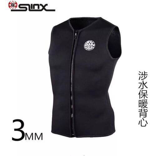 3MM Sleeveless Warm Wetsuit vest Swimwear For Kitesurfing Suit Diving Swimsuit Fleece Lining Underwear Snorkeling Dive Vest