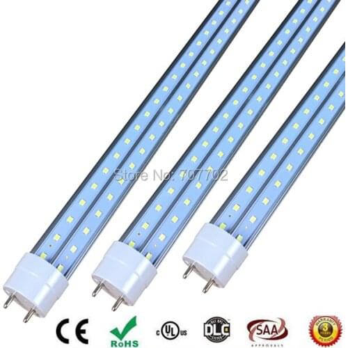 4ft 5ft T8 LED Tube G13 V Shape both sides cooler door 1200mm 1500mm LED tubes bulb AC85-265V CE FCC UL CSA 25pcs/lot