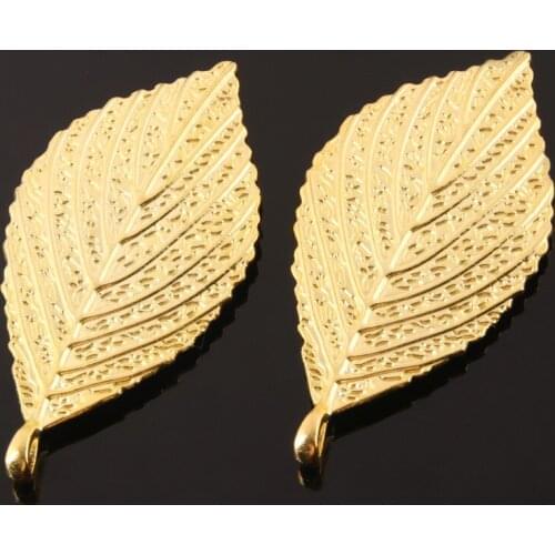 5pcs Silver Color/Gold Alloy Hollow Out Leaf Charms Maple Plants Pendant Delicate For DIY Handmade Jewelry Findings Accessory