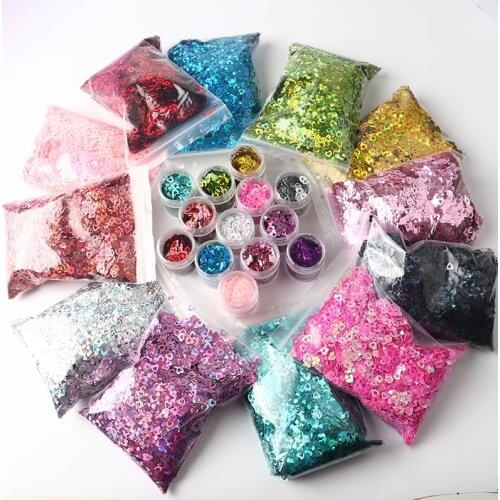 50G Holographic Heart Shaped Nail Sequin Hollow Ultra-thin Laser Mirror Flash Polyester Film Craft Beauty Nail Decoration 3Mm