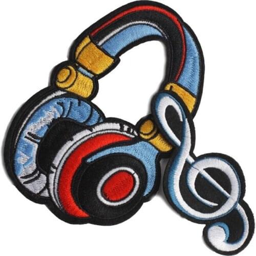 50pcs/lot Embroidery Patches Letters Clothing Decoration Accessories Headset Note Diy Iron Heat Transfer Applique Clothes