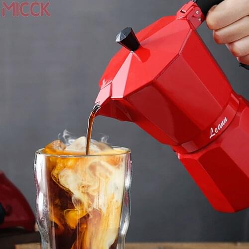 MICCK Coffee Maker Aluminum Mocha Espresso Percolator Pot Coffee Maker Coffe Filter Italian Espresso Percolator Kitchen Tools