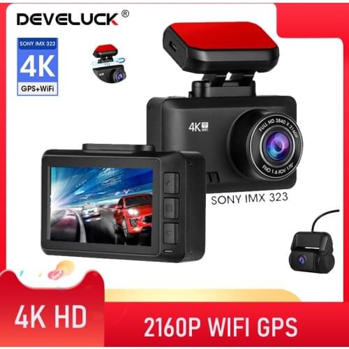 Car DVR Dash Cam Video Recorder Dual Lens Full Camera HD 4K Dash Cam Portable Mini DVR Vehicle Camera Front+Rear Night Vision