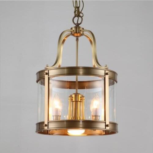 Free Shipping Nordic D340mm H460mm High Quality American Modern Brass Chandelier Copper Chandelier Light Fixture Guaranteed 100