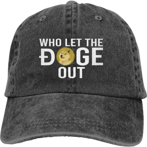 Who Let The Doge Out Baseball Cap Men Hats Women Visor Protection Snapback Dogecoin Cryptocurrency Miners Meme Caps