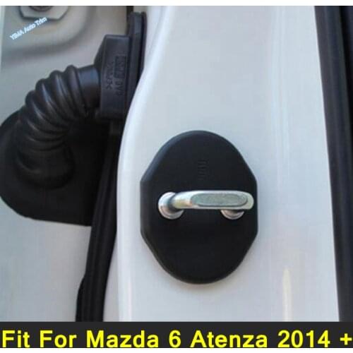 Car Side Door Lock Decoration Cover Antirust Protection Trim Fit For Mazda 6 Atenza 2014 - 2021 Interior Refit Kit