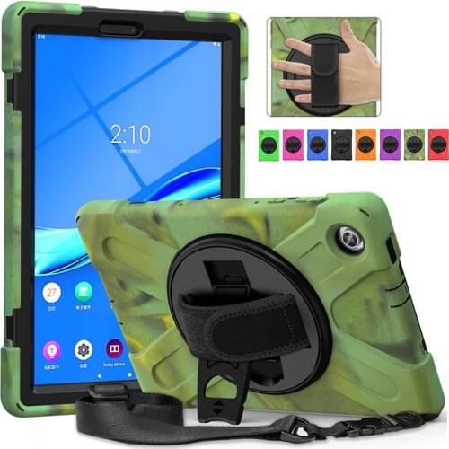 Case For Lenovo Tab M10 HD (2nd Gen) TB-X306X X306F X306 10.1'' Heavy Duty Rugged Cover with Kickstand Hand+Neck Strap