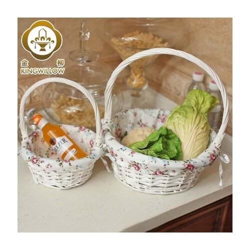 Home Kitchen Storage Box Storage Basket Storage Baskets Rattan Wicker Straw Portable Fruit Basket Vegetables