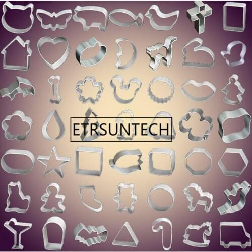 Cookie Cutters Moulds Aluminum Alloy Cute Animal Candy Shape Biscuit Mold DIY Fondant Pastry Decorating Baking Tools