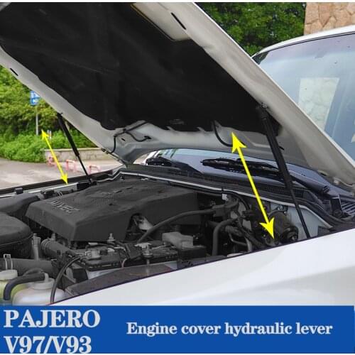 For Mitsubishi Pajero Hydraulic Rod V97v93V73V87 Refit Engine Cover Hydraulic Lever Pajero Front Cover Support Rod Accessories