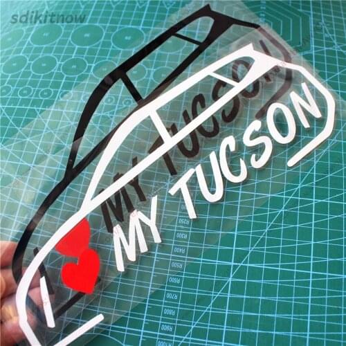 I love my car Decal Funny Creative Sticker Auto Styling Door Window Decoration For hyundai tucson accessories