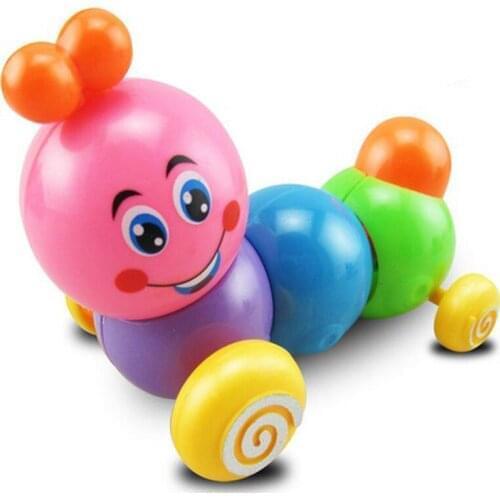 1Pc Cute Cartoon Colorful Insect Wind Up Baby Toys Children Developmental Educational Toy Infant Running Clockwork Toys