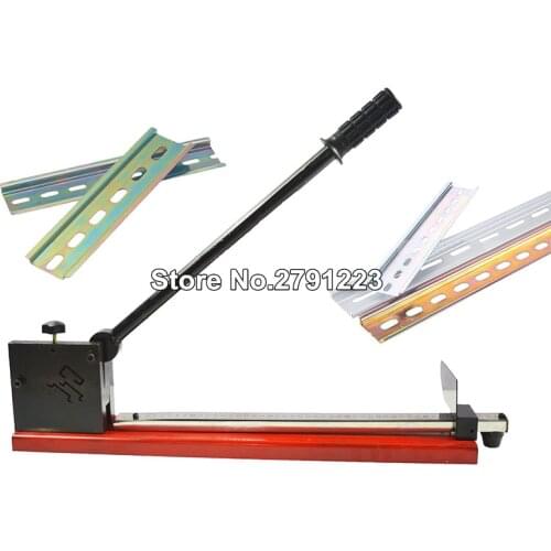 Upgrade and Replace Manual Din Rail Cutter Three Slot with Scales for Aluminum Alloy&Steel Rail