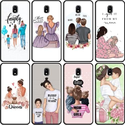 Brown Hair Baby Mom Girl Queen Soft Case For Samsung Galaxy A3 A5 2016 J1 J3 J4 J5 J6 J7 2017 J2 Core J8 A9 A6 A8 Cover