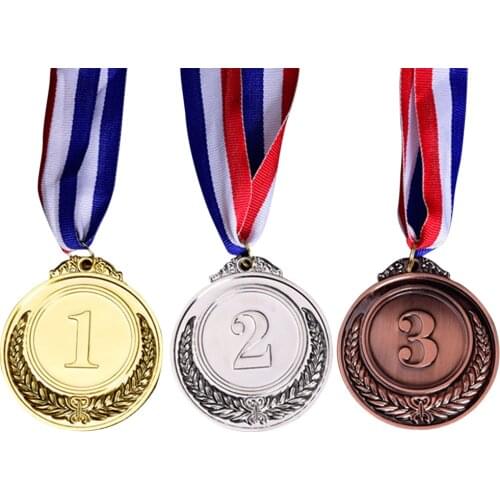 Silver Bronze Award Childrens Gold Medal Reward Winner Badge Childrens Game, Award Kids Winner Medals Sports Day Party