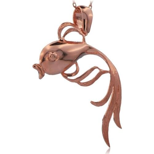 Fish Necklace 925 Sterling Silver Sea Animal Ocean Charm Bridesmade Nautical Gift