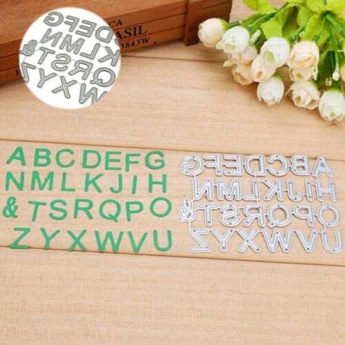 Letter Metal Cutting Dies Stencil Scrapbook Embossing Album Paper Card Craft