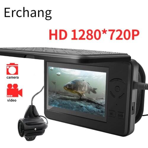 Fish Finder Underwater Fishing Camera 4.3 Inch Screen 15M Cable 8PCS Infrared Lamp Video Record Camera For Fishing