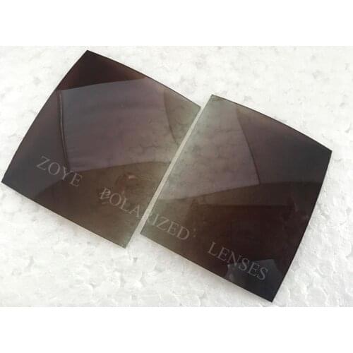 Polarized Lenses For Sunglasses TAC Polarized Lenses Gradient Brown BG18 UV400 Lenses 55*65mm 4 Base